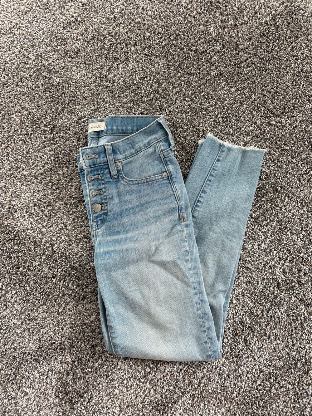 Madewell Light Wash High-Rise Skinny Jeans